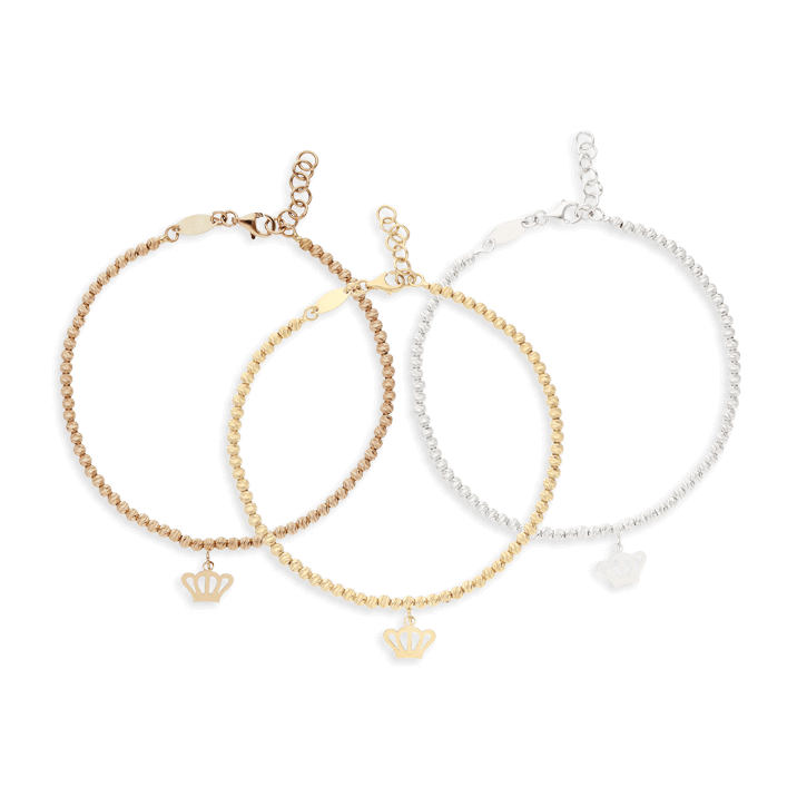 Tiara Bracelet Set, Tricolor Gold