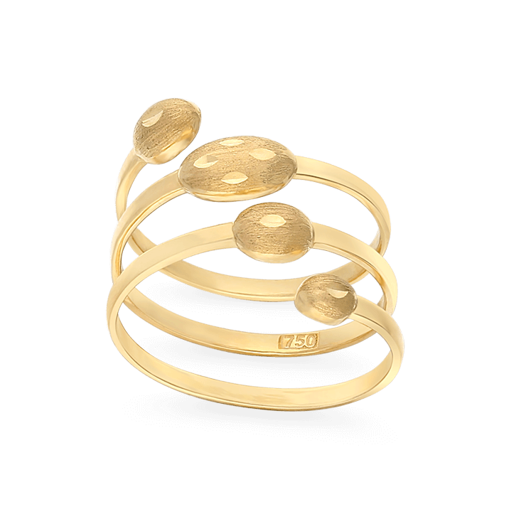 Spiral Ring, Yellow Gold