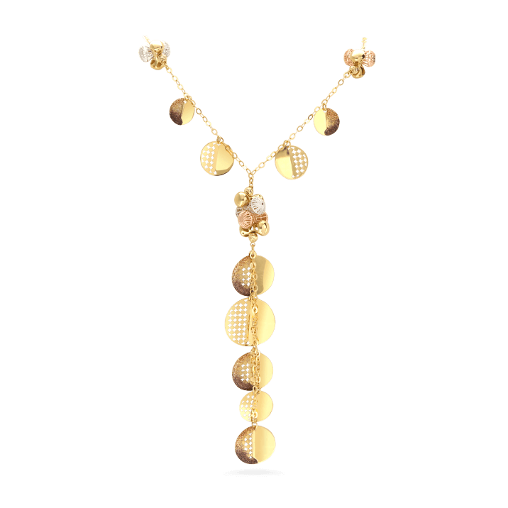 disc dangle necklace